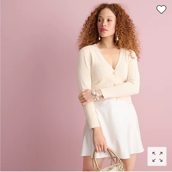 J.Crew Supersculpt V-neck cardigan sweater in black - Picture 9 of 11